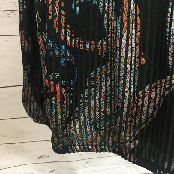 NWT M Anthropologie MAEVE Madeira Blouse Top Boho Bohemian Puff Long Sleeve - Picture 5 of 7